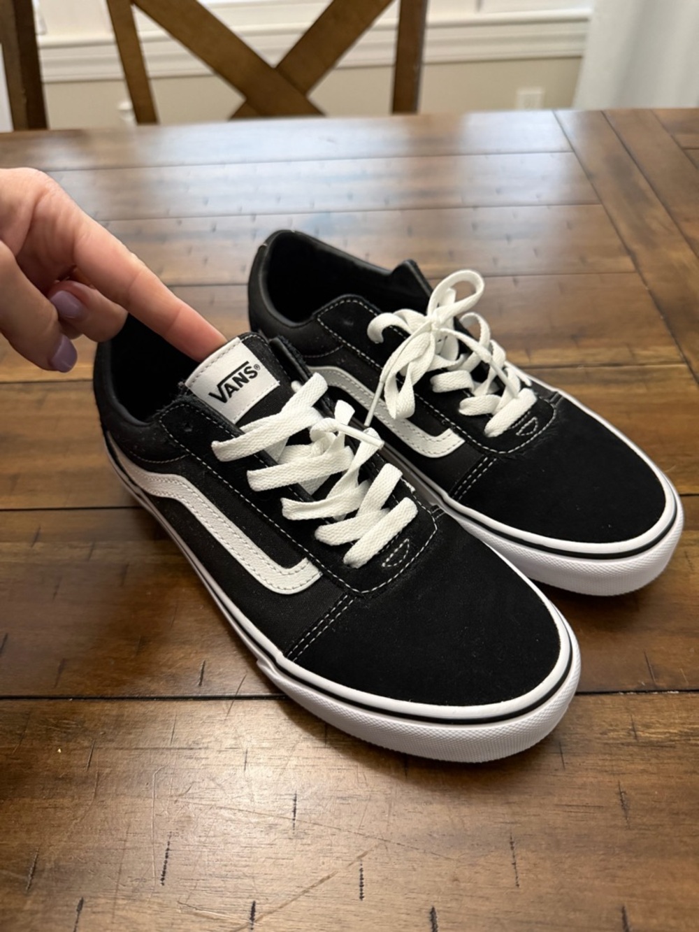 Vans Old Skool Black & White Skate Shoes